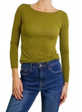 Maglia misto cashmere tinta unita 